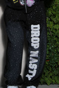 Black Drop Nasty RhineStone Pants